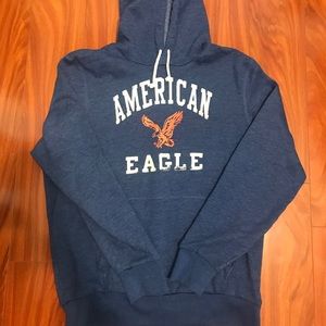 American Eagle Men Large Blue Hoodie